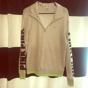 VS PINK quarter zip hoodie